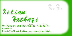 kilian hathazi business card